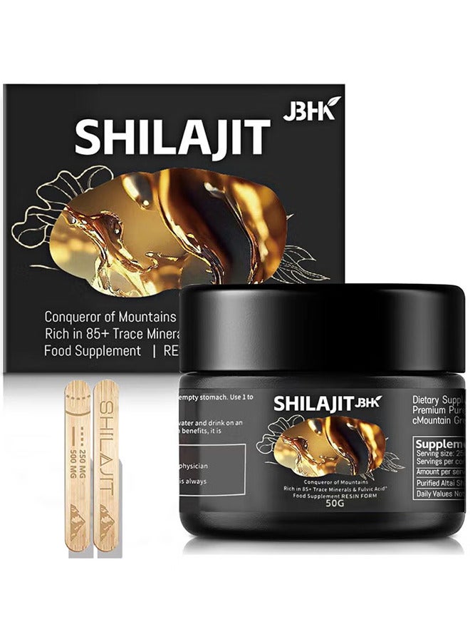 Shilajit RX Pure Himalayan Shilajit Resin High Potency Gold Grade For Men And Women, 75 Servings For Energy Boost And Immune Support, 85+ Trace Minerals, 75%+ Fulvic Acid, 50G - Image 1