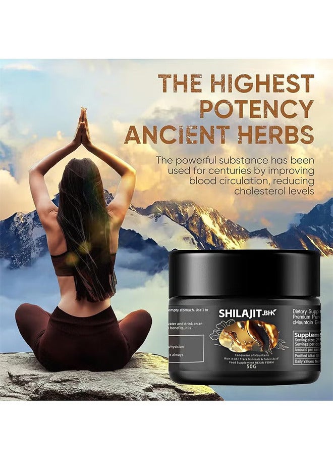 Shilajit RX Pure Himalayan Shilajit Resin High Potency Gold Grade For Men And Women, 75 Servings For Energy Boost And Immune Support, 85+ Trace Minerals, 75%+ Fulvic Acid, 50G - Image 3
