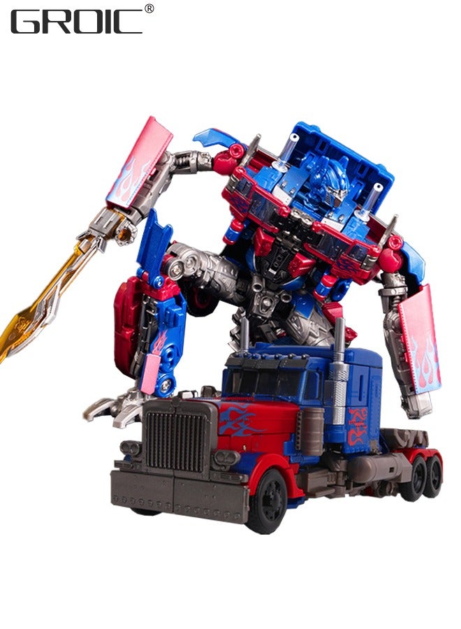 GROIC 2 In 1 Deformation Robot Toy, Deformed Car Robot Toys, Action Figure Deformation Car Model, Portable Alloy Deformation Robot Toys Gift for Kids-Optimus Prime - Image 1
