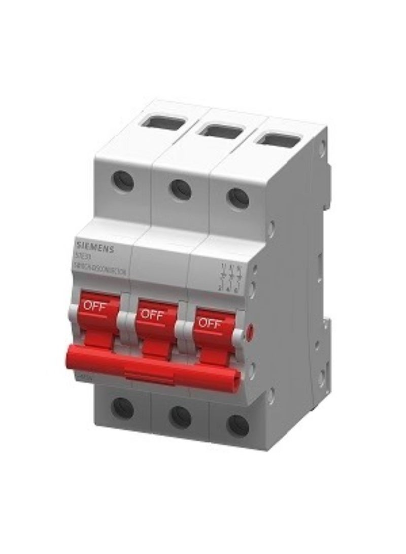 Siemens 5TE3 Switch Disconnector – High-Performance Isolator - 3 pole 100A - IEC 60947-3 Compliant - (Model-5TE3391-0RC) - Image 1