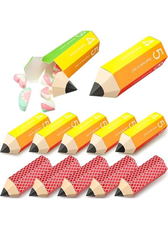MOXO 24  Back to School  Box Party Favor Box Pencil Shaped Candy Box for Birthday Party Graduation Back to School Birthday Party Supplies - Image 1