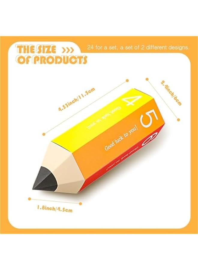 MOXO 24  Back to School  Box Party Favor Box Pencil Shaped Candy Box for Birthday Party Graduation Back to School Birthday Party Supplies - Image 3