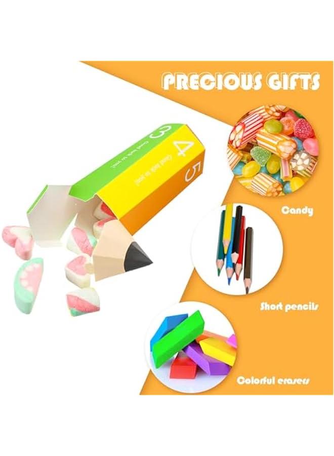 MOXO 24  Back to School  Box Party Favor Box Pencil Shaped Candy Box for Birthday Party Graduation Back to School Birthday Party Supplies - Image 4