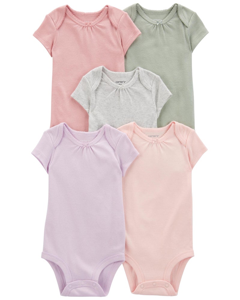 carter's 5-Piece Short-Sleeve Bodysuit Pack - Image 1