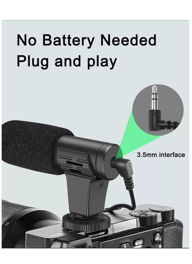 PLOKAMA PLOKAMA (PK-775) 5 in 1 Video Rig Camera Mount Holder Stabilizer Handle Grip with Microphone Mic, LED Light Kit for Any SmartPhone & Filmmaking Professional Videomaker (U Rig, 1 Led, Mic, Holder) - Black  - Image 4