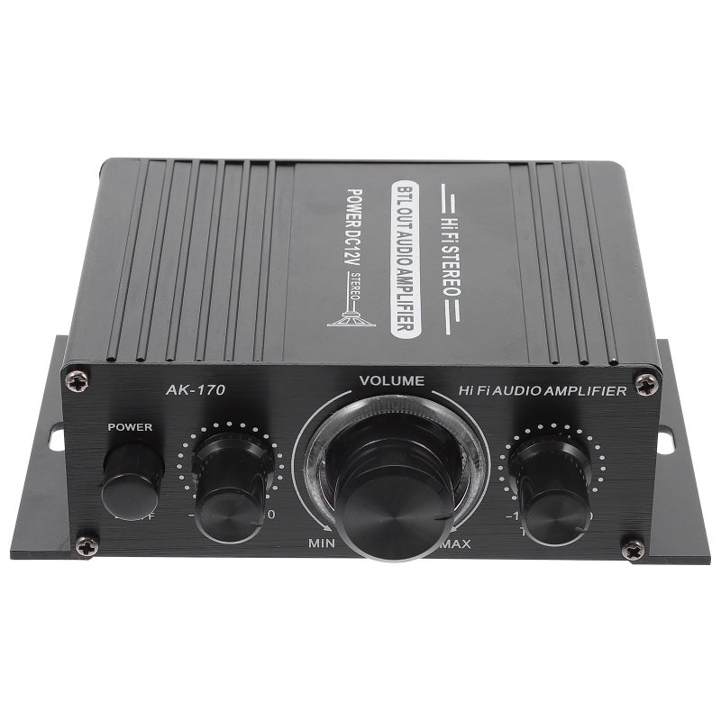2 pcs Mini Digital Audio Amplifier Professional Sound Amplifier (Black) - Image 4