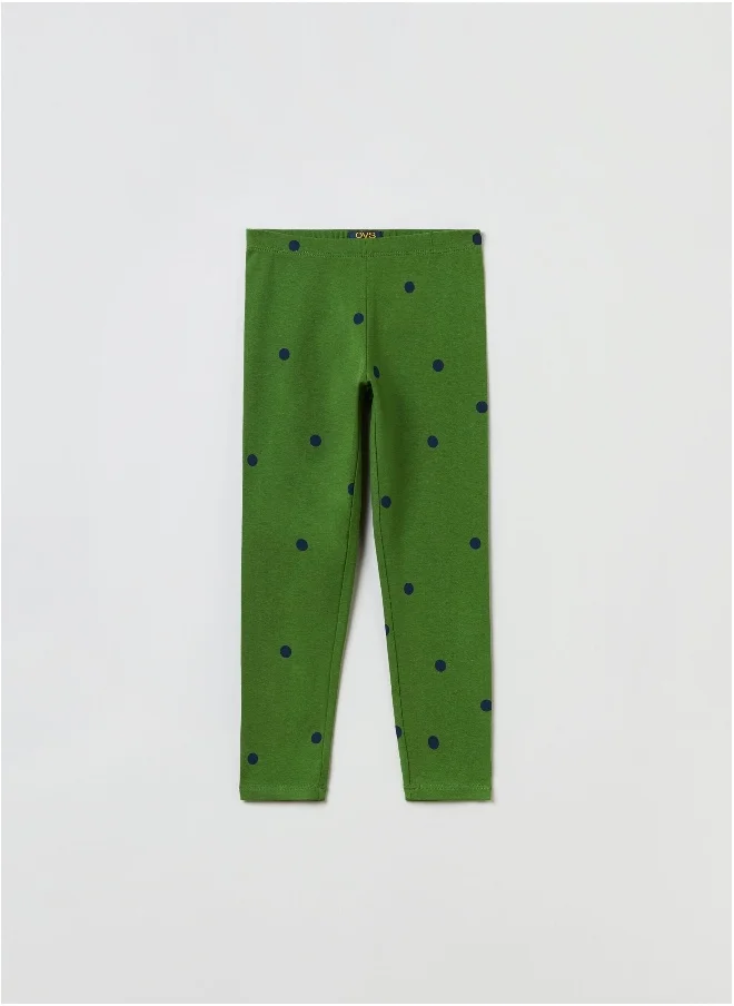 او في اس OVS Leggings With All-Over Print
