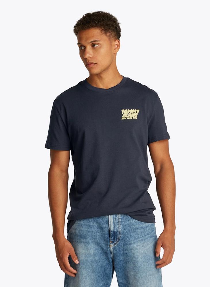 TOMMY JEANS - Regular Fit Bubble Back Short Sleeve T-Shirt - Image 1