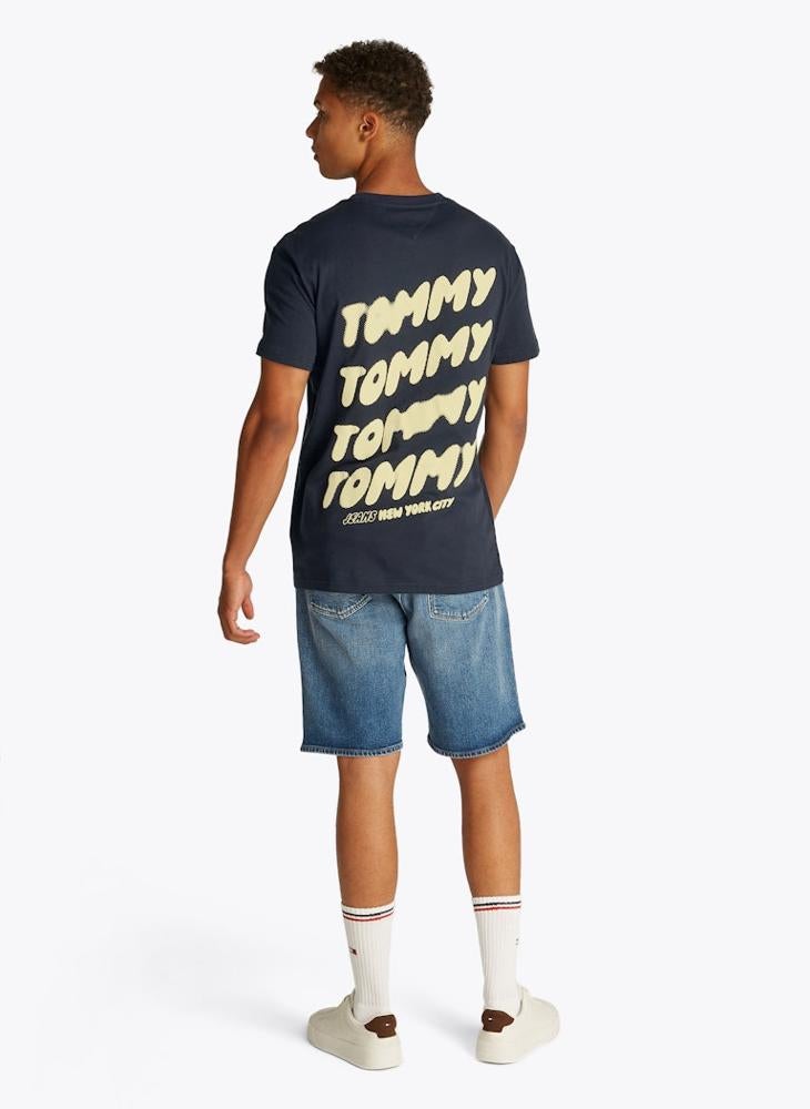 TOMMY JEANS - Regular Fit Bubble Back Short Sleeve T-Shirt - Image 1