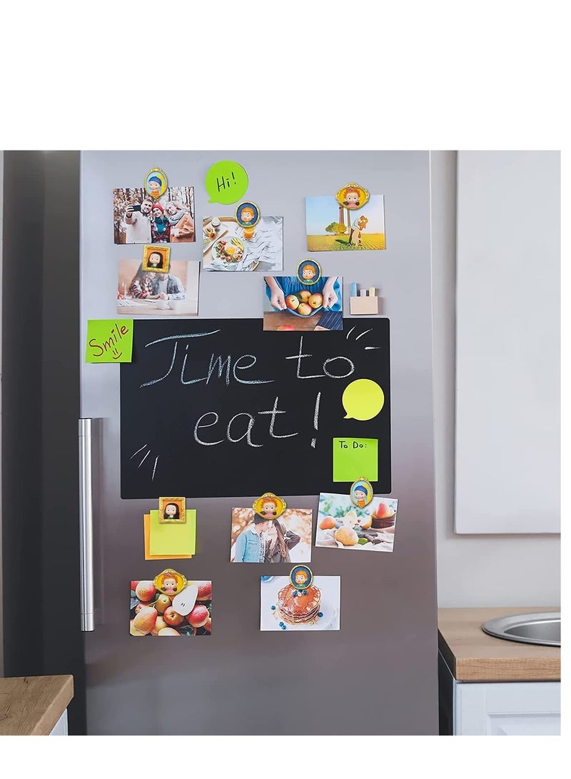 Barakah Cute Fridge Magnet 3D Painting Decorative Magnets for Fridge Glass Magnets for Refrigerator Locker Accessories Whiteboard Magnets for Office House Office Kitchen Dishwasher Locker Personal Use 4PCS - Image 3