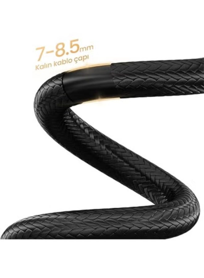 Premium 8K@60Hz / 4K@120Hz HDMI 2.1 Cable – Braided High-Speed with HDCP, ARC & HDR – 3 Meters - Image 2