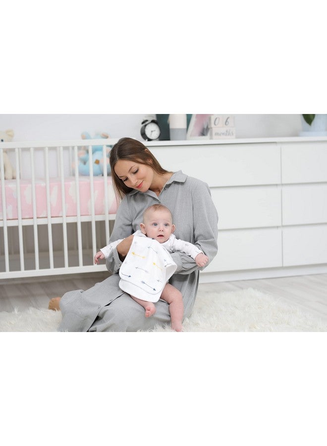 BaeBae Goods BaeBae Goods Burp Cloths for Baby Boy & Girl - Ultra Absorbent Burping Rags - Anti Shrink Unisex Burpy Clothes - Super Soft Jersey Cotton, Large 21"x10" - Thick for Newborn Cloth Diapers - 6 Pack - Image 2