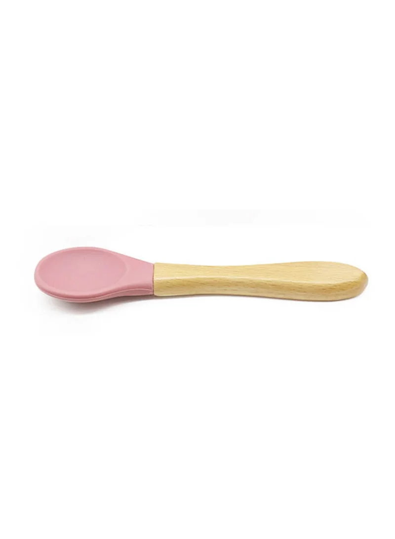 Lion Llama pink Silicone Baby Feeding Set |  Suction Bowl and Soft Spoon | BPA-Free Baby Weaning Bowl for Infants & Toddlers  | Best Price UAE