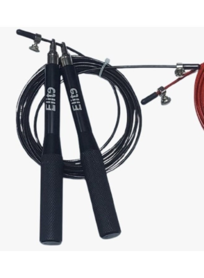 Elite Jump rope Black Metal Hand - Image 1
