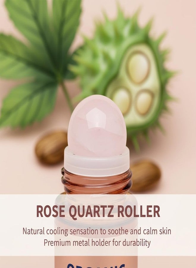 OSFRIAGE Organic Castor Oil Roll On with Quartz Roller,Cold Pressed Moisturizing Oil - Image 5