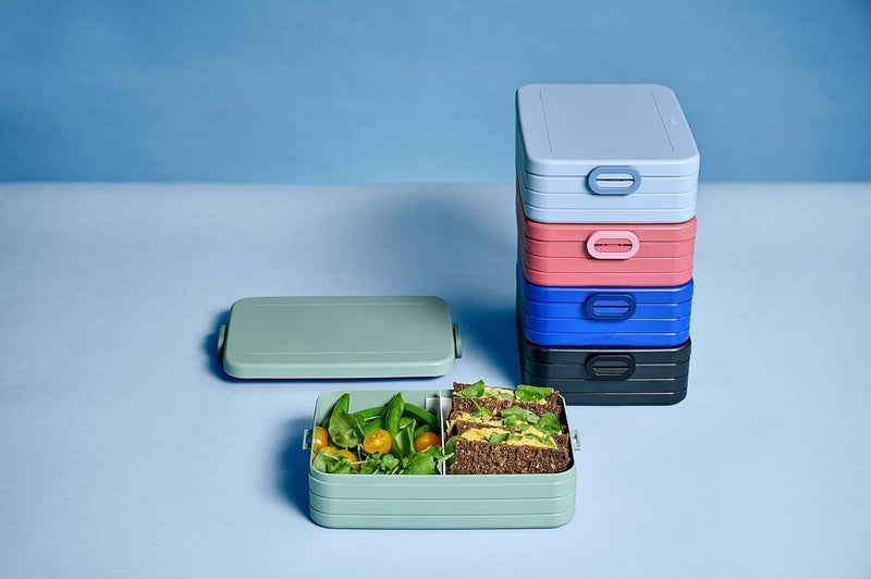 Mepal – Lunch Box Take a Break Large – Lunch Box To Go - For 4 Sandwiches or 8 Slices of Bread – Suitable for the Dishwasher - 1500 ml - Vivid Mauve - Image 2