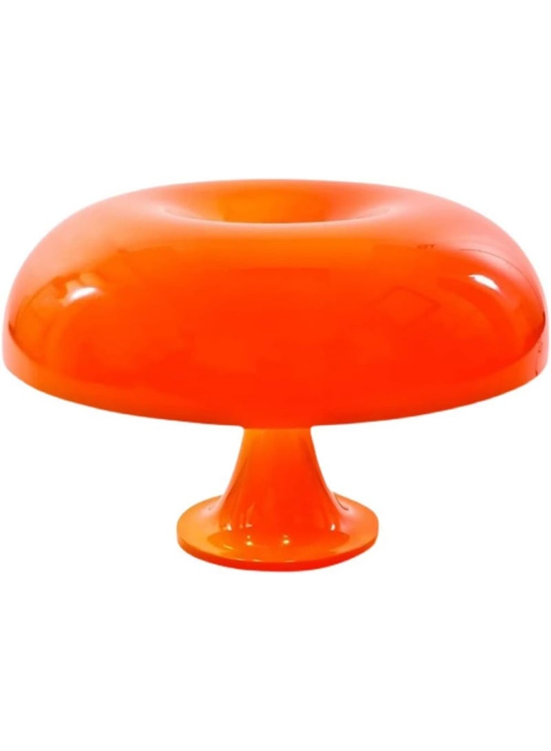 Orange Mushroom Lamp for Room Aesthetic Modern Lighting for Bedroom | Cool Retro Living Room Decor (Orange) - Image 1