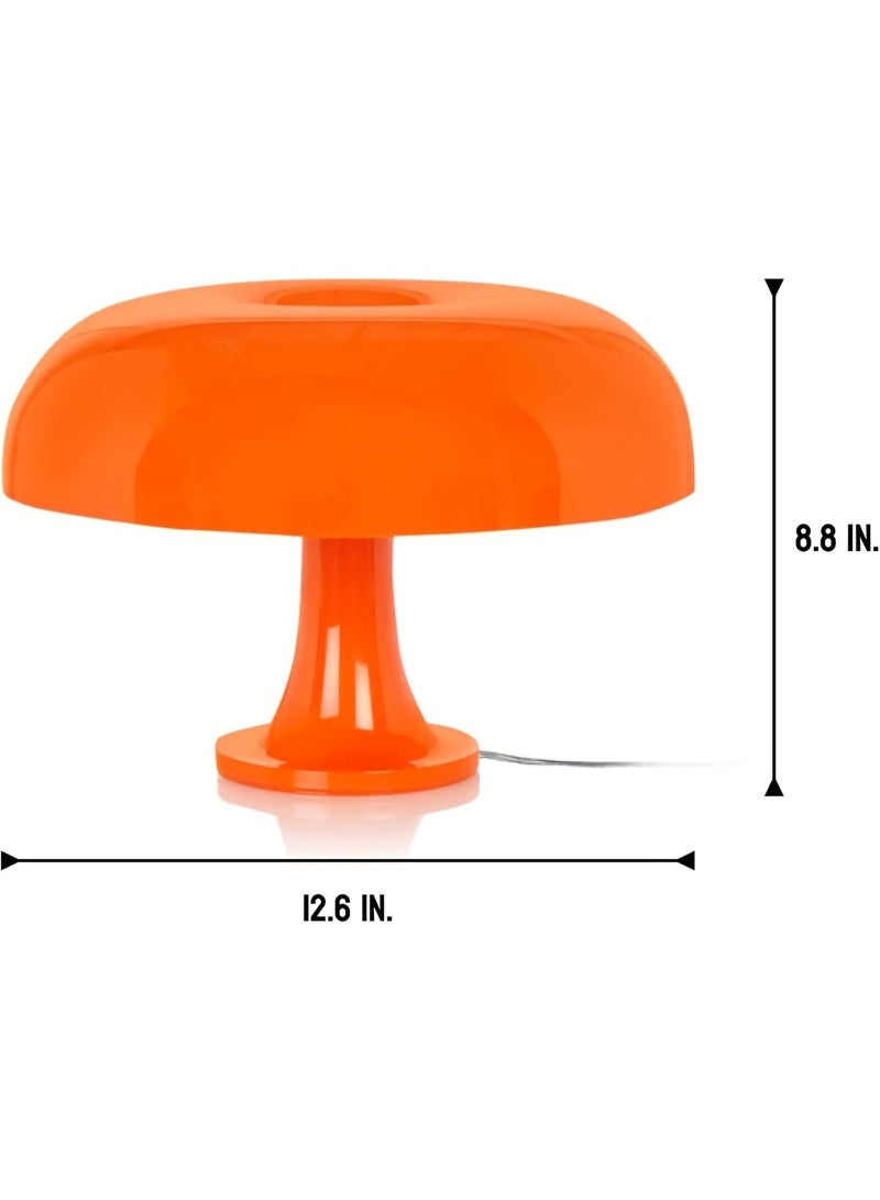 Orange Mushroom Lamp for Room Aesthetic Modern Lighting for Bedroom | Cool Retro Living Room Decor (Orange) - Image 4