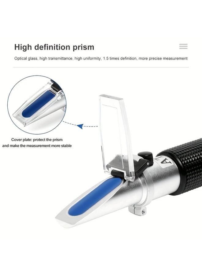 Alcohol Refractometer Tester 0 80 Percent With ATC Portable Hygienic 1pc - Image 4
