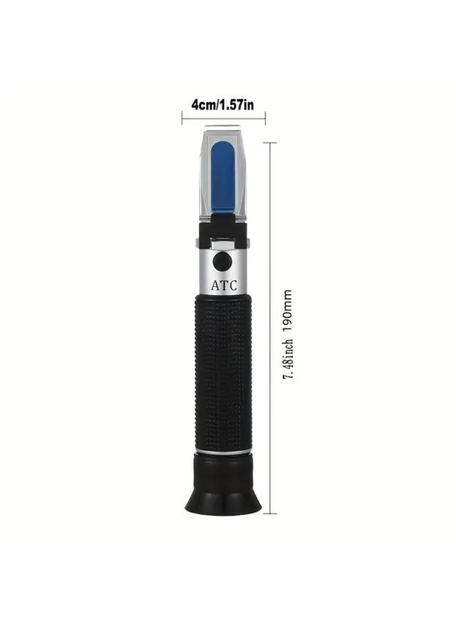 Alcohol Refractometer Tester 0 80 Percent With ATC Portable Hygienic 1pc - Image 2