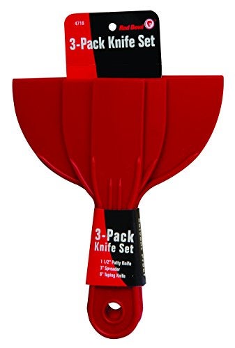 Red Devil 4718 3-Piece Plastic Putty Knife Set, Scraper Tool, Spackle & Paint, 1-Pack - Image 3
