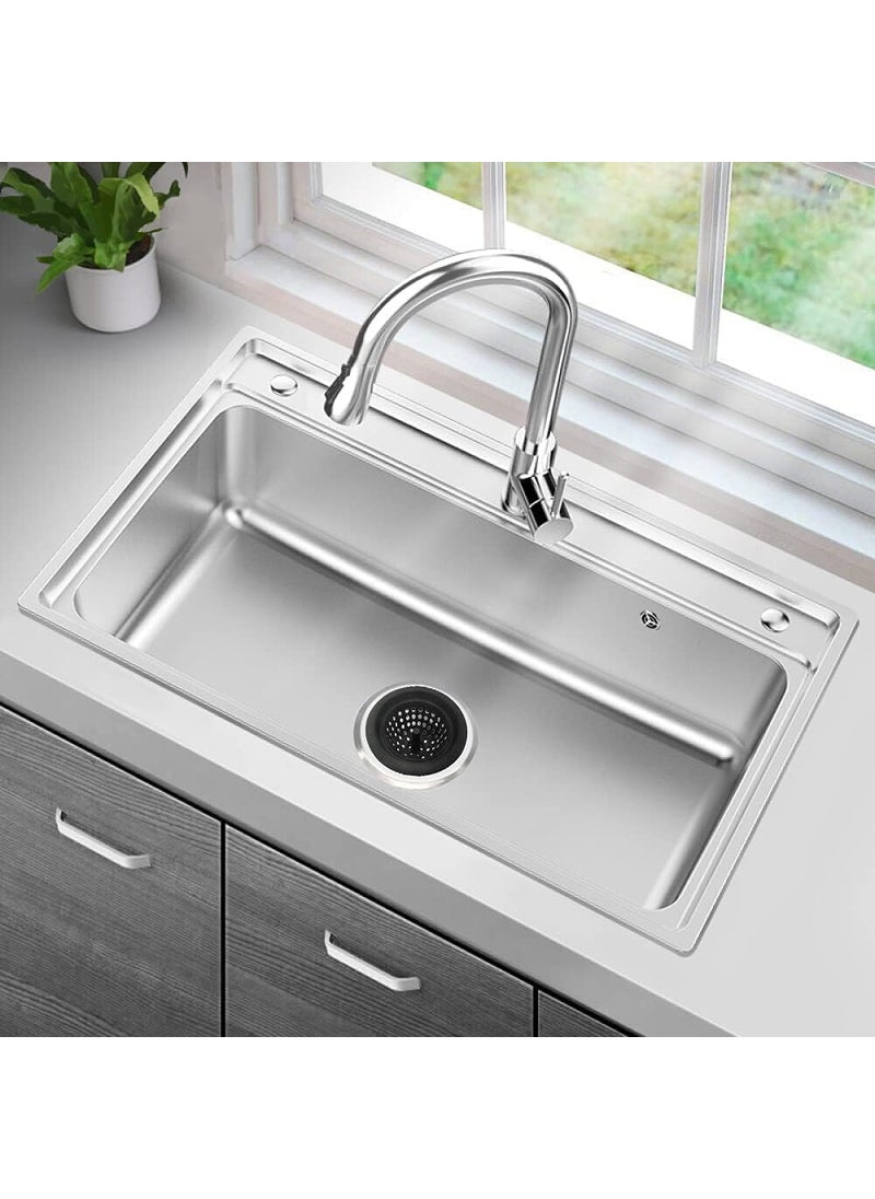 KESESU KESESU Kitchen Sink Drain Strainer Food Catcher Sink Stopper Kitchen DrainSink Drainers Traps Food Debris Rim for Most Sink Drains Black 2  - Image 5