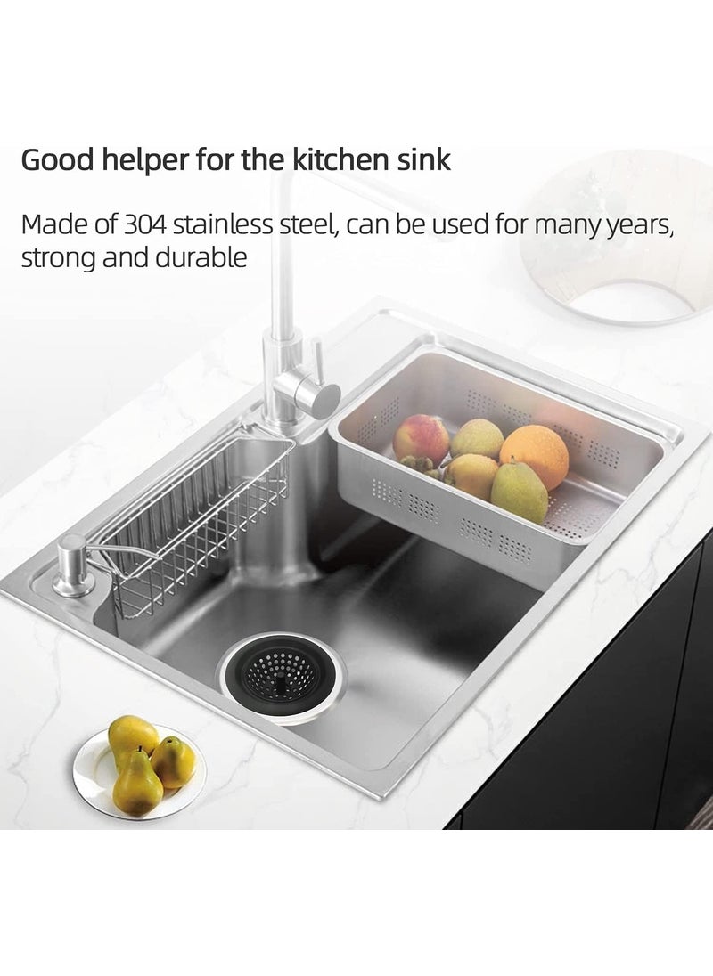 KESESU KESESU Kitchen Sink Drain Strainer Food Catcher Sink Stopper Kitchen DrainSink Drainers Traps Food Debris Rim for Most Sink Drains Black 2  - Image 4