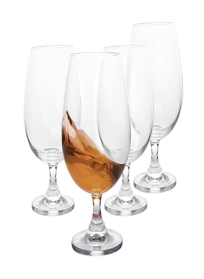VILON Brandywine Glasses Perfect for Parties, Gifts, Housewarming, Weddings, Aniversary Lead Free | Shatter Resistant | | Wine Glass Set of 6, Clear (Brandy 250ML) - Image 1