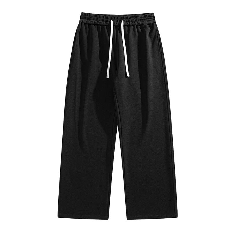 Tall Heavy Straight Pants Fashion Brand Loose Casual Sports Purple Pants Pants For Men And Women - Image 1