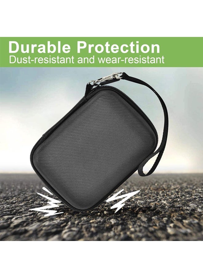 Rubvrenti Digital Camera Bag,Camera Case,Suitable For Ccd Digital Camera, Travel Portable Cute Small Camera Bag For Earphones, Usb Cable And Memory Cards Black - Image 3