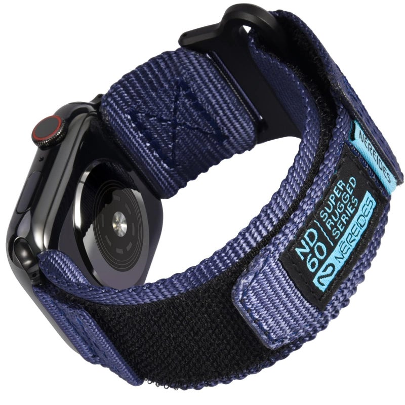 Nereides Compatible with Apple Watch Series 11 Band Series 10/9/8/7/6/5/4/SE/SE2/SE3/Ultra 3/2/1, Nylon Sports Strap with Woven Design for 49mm/46mm/45mm/44mm(L, Blue) - Image 1