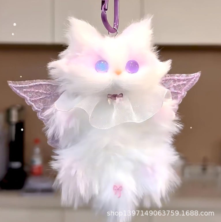 Cute Cat Chenille Stem DIY Keychain Craft Kit - Image 1