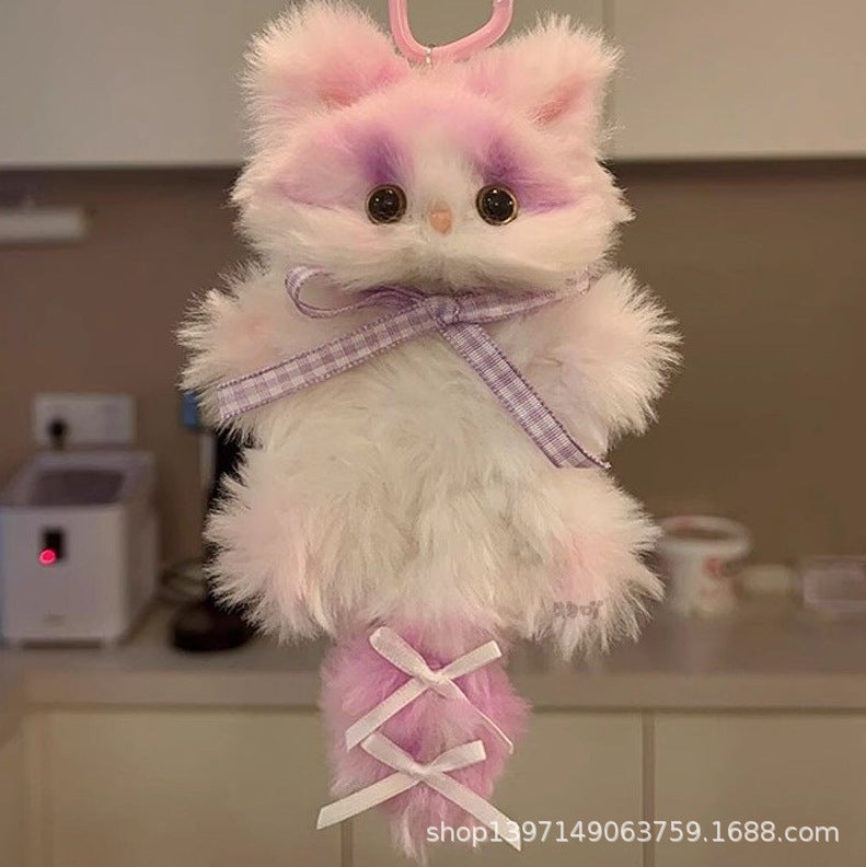 Cute Cat Chenille Stem DIY Keychain Craft Kit - Image 2