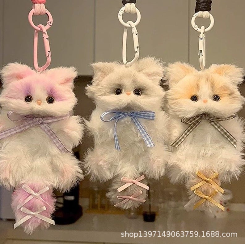 Cute Cat Chenille Stem DIY Keychain Craft Kit - Image 3