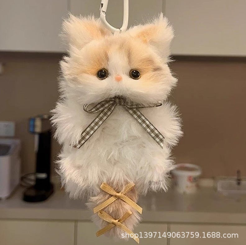 Cute Cat Chenille Stem DIY Keychain Craft Kit - Image 4