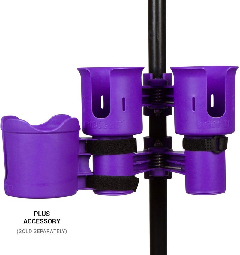ROBOCUP Plus, (Purple), Add-On Accessory XL Extension Cup Holder, Larger Drink Capacity, Perfect for Boats, Golf Carts, Walkers, Wheelchairs and Work. Made in USA (Includes 1) - Image 2