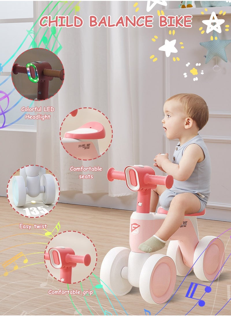 SQUIRREL BABY دراجة توازن الطفل، ألعاب لطيفة، دراجة أطفال صغيرة، سكوتر بأربع عجلات، سيارة توازن للأطفال من عمر 1-3 سنوات، مشاية أطفال بأربع عجلات، عجلة عالمية  - Image 2