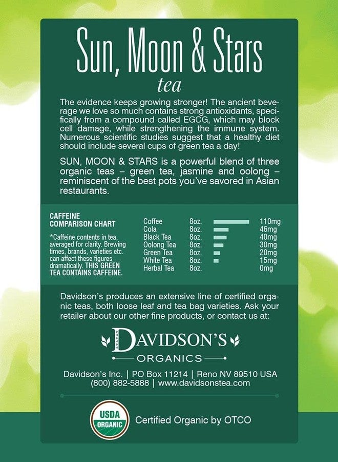 Davidson's Organics, Sun, Moon & Stars, 8-count Tea Bags, Pack of 12 - Image 2