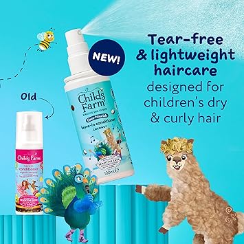 Childs Farm CocoNourish Leavein Conditioner Hair Spray Define Curls Smooth Styling Protector Coconut Kids 100ml - Image 2
