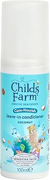 Childs Farm CocoNourish Leavein Conditioner Hair Spray Define Curls Smooth Styling Protector Coconut Kids 100ml - Image 1