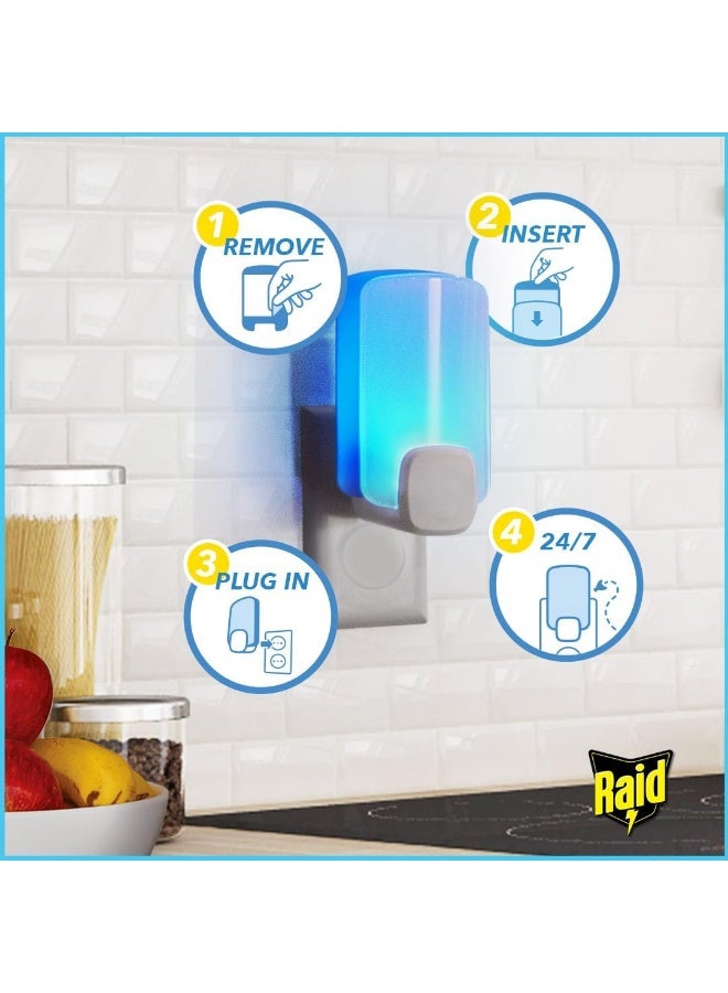 ريد مجموعة مصيدة ضوئية أساسية لحماية منزلك من الحشرات الطائرة بدون مواد كيميائية، تتضمن جهازًا واحدًا وعبوة إعادة تعبئة واحدة، مصيدة داخلية لحماية منزلك. - Image 4