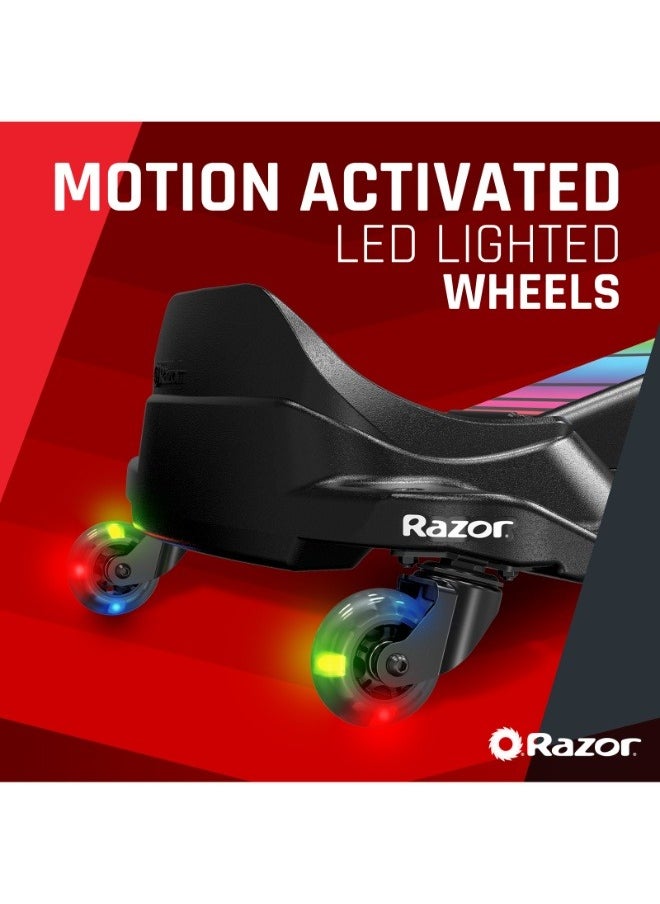 Razor - Crazy Cart Shift Lightshow, Go Kart for Kids, 13km/h Max Speed, Multi-Color LED Underglow, Simplified Steering, 12V Battery, 54 kg Limit - Ultimate Drift Kart For Kids - Image 1
