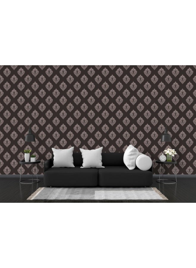 هوم جاليري ورق حائط كلاسيكي من القماش بنمط دمشقي بدون درزات يغطي مساحة تصل إلى 4.2 متر × 3 متر مع لاصق وأداة تنعيم - Image 3