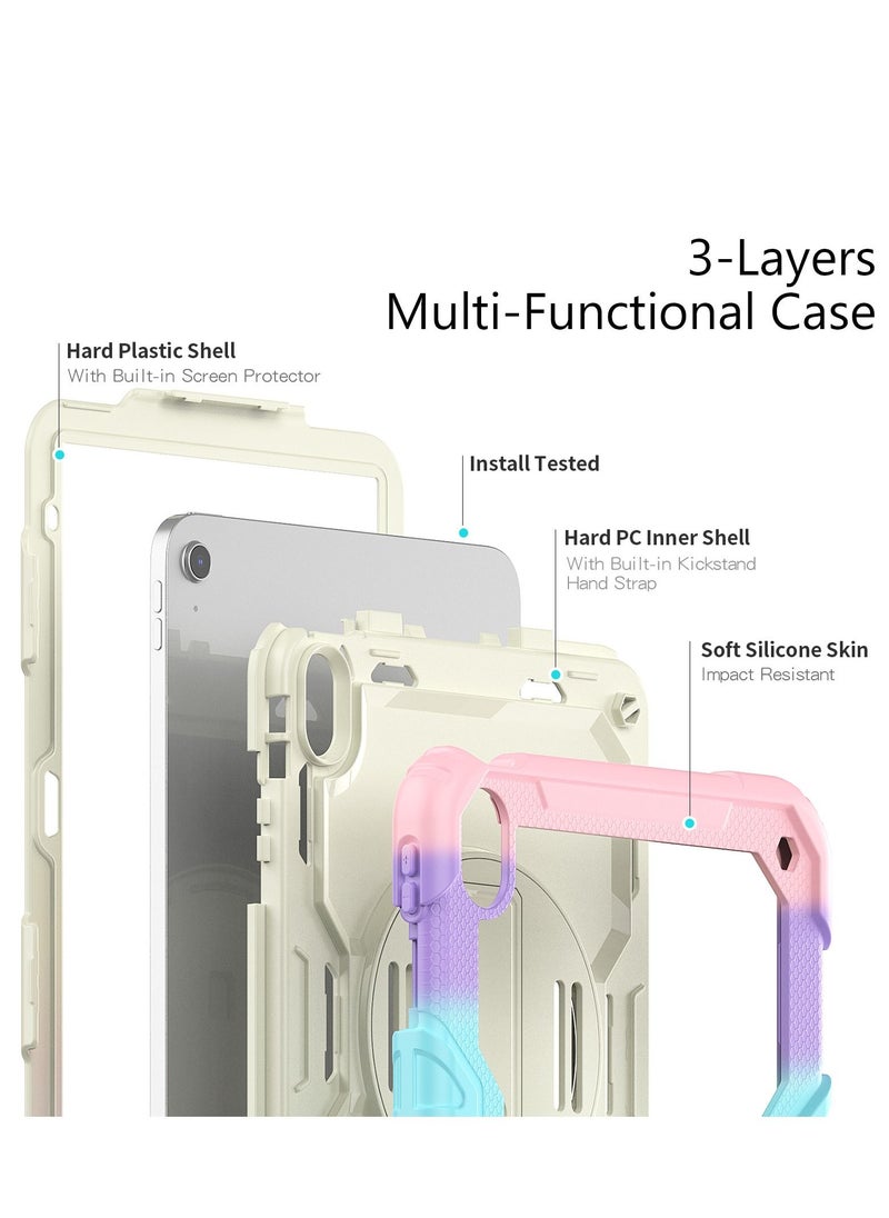 GULFLINK Back Cover Protect Case for ipad 10th 10.9 inch 2022（A2757/A2777 ) Colorful pink  - Image 4
