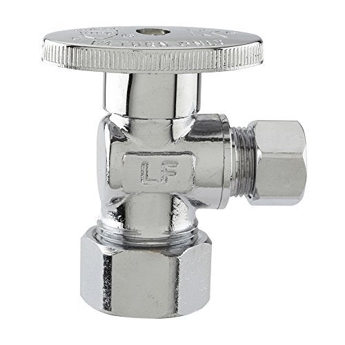 Keeney 2622PCLF 5/8-Inch O.D. by 3/8-Inch O.D. Quarter Turn Angle Valve, Chrome - Image 4