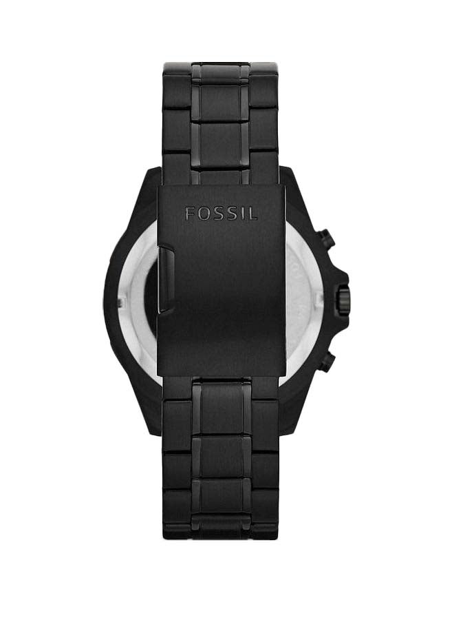 FOSSIL Men Garrett Chronograph Stainless Steel Watch FS5773 - 44 mm - Black - Image 2
