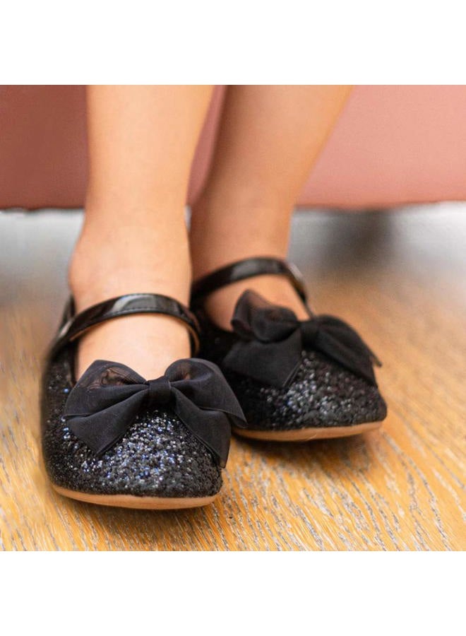 Otter MOMO Toddler/Little Girls Mary Jane Ballerina Flats Shoes Slip-on School Party Dress Shoes, D716-black, 11 Little Kid - Image 5