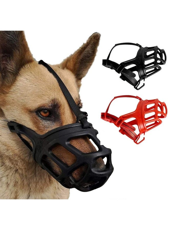 كمامة/غطاء فم للكلاب لمنع عض الكلاب - حزام أمان للحيوانات الأليفة قابل للتعديل كمامة بلاستيكية مع غطاء فم/قفص سلة (صغير جدًا) - Image 1