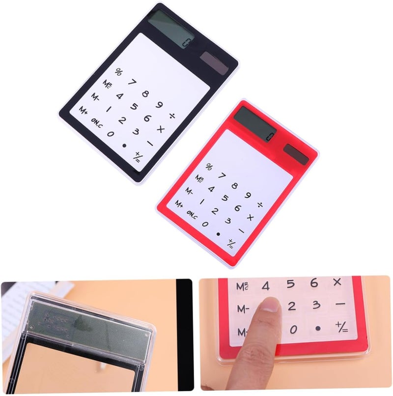 Simple practical structure NUOBESTY 2Pcs Ultra Thin Solar Calculator Accounting Tool for Home School Office Use Lightweight Portable Easy to Carry for Complex Calculations Easy hand assemble compatible Lightweight Classic modern blend design Cost saving user oriented build Cross-location transit friendly build Set product combo compatible Cost effective upgraded craftsmanship Major city pickup option All-season available stock Daily universal pick Backup reserve local stock Space saving design picks Modern look Pre-sale confirmed stock Hanging space save Natural tone color options All season compatible build Wide daily application Matte anti slip finish Cross part assemble fit Size-sorted warehouse storage Economical varied sizing picks Repeated assemble detach compatible All governorates deliver - Image 4