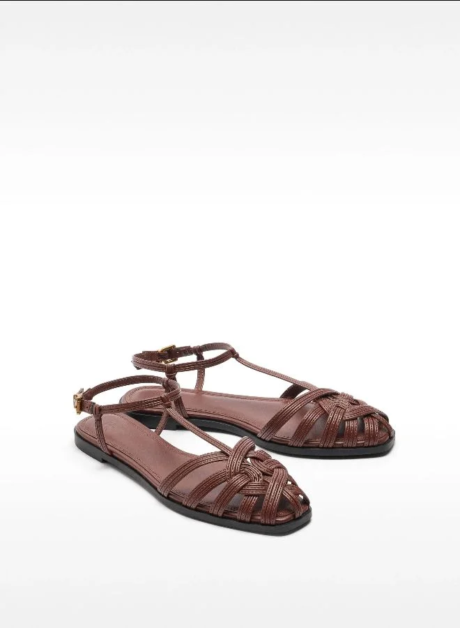 PARFOIS Flat Sandals With Braided Straps